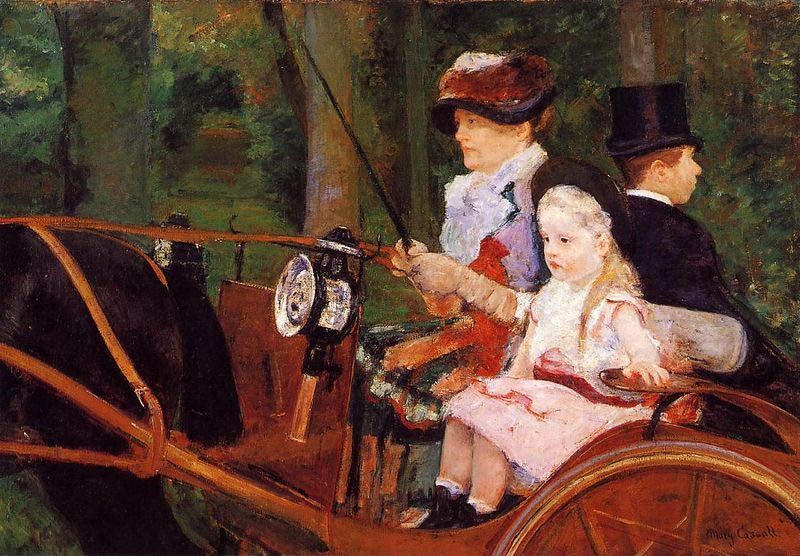 Mary Cassatt Woman And Child Driving